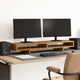Vidaxxl Monitorständer 100x27x15 cm verarbeitetes Holz, altholzfarben