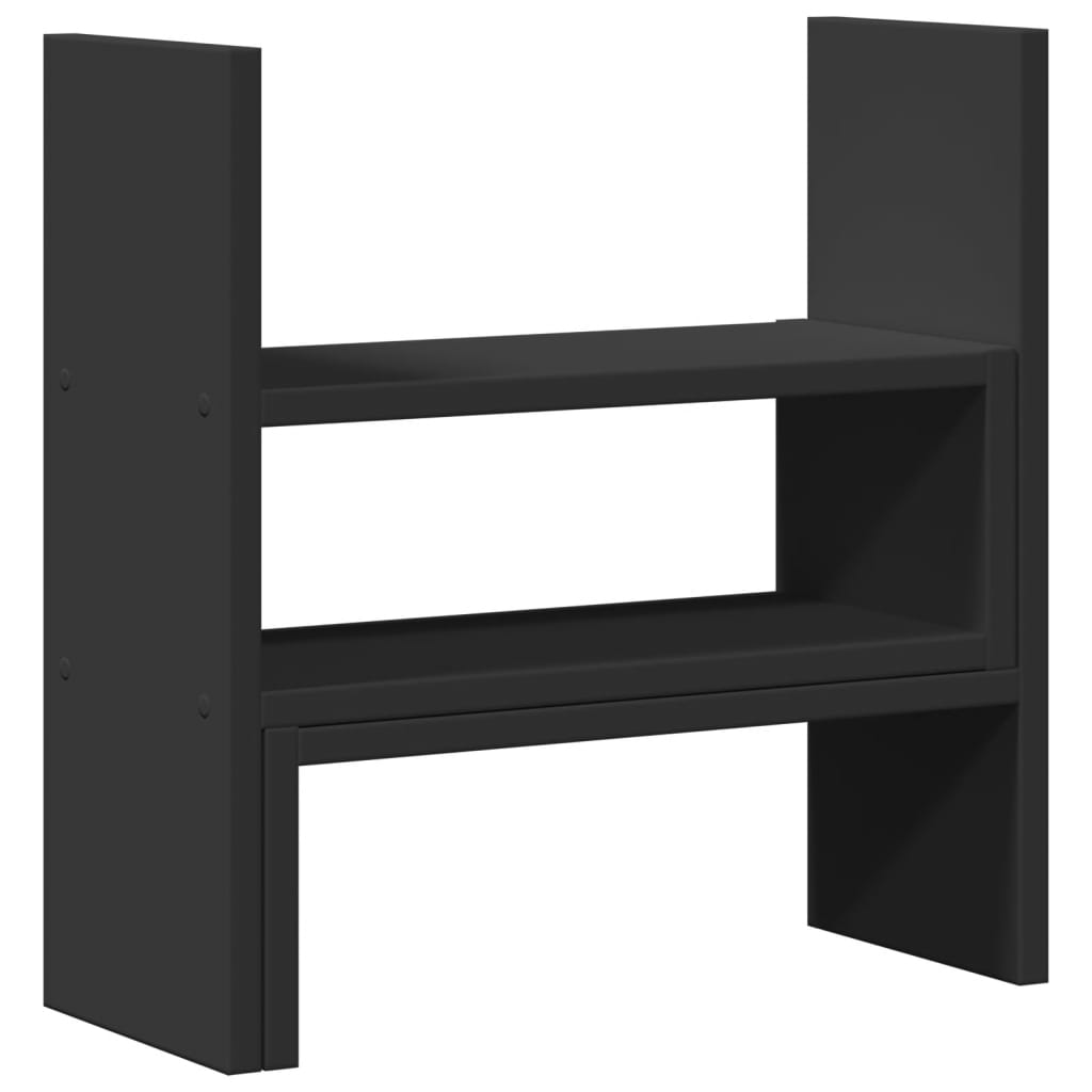 Vidaxl Bureau Organizer 40x17x41 cm verarbeitetes Holzschwarz