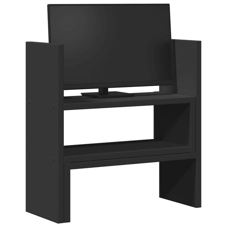 Vidaxl Bureau Organizer 40x17x41 cm verarbeitetes Holzschwarz
