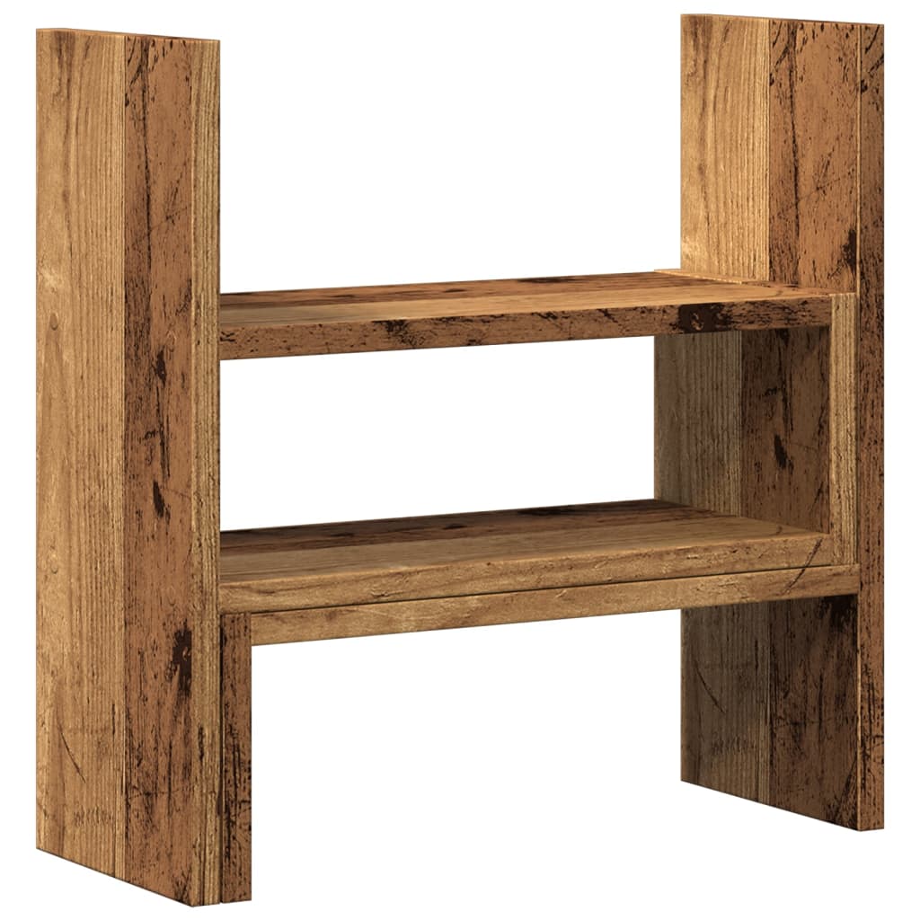 Vidaxl Bureau Organizer 40x17x41 cm verarbeitetes Holz Oldholz -gelöscht