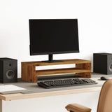 Vidaxl Monitor Standard 54x22x15 cm verarbeitetes Holz altes Holzfarbe - afbeelding 1
