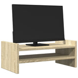 Vidaxl Monitor Stand 50x27x20 cm verarbeitetes Holz Sonoma Eiche -Colored - afbeelding 3