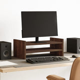 Vidaxl Monitor Standard 50x27x20 cm verarbeiteter Holzbraune -Eiche gefärbt - afbeelding 1