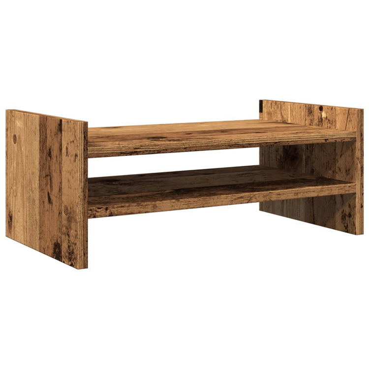VIDAXL -Monitor steht 50x27x20 cm verarbeitetes Holz Oldholz -gelenkt