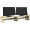 Vidaxl Monitor Standard 100x27x20 cm verarbeitetes Holz Sonoma Eiche farbig