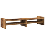 Vidaxl Monitor Standard 100x27x20 cm verarbeitetes Holz altes Holzfarbe - afbeelding 2