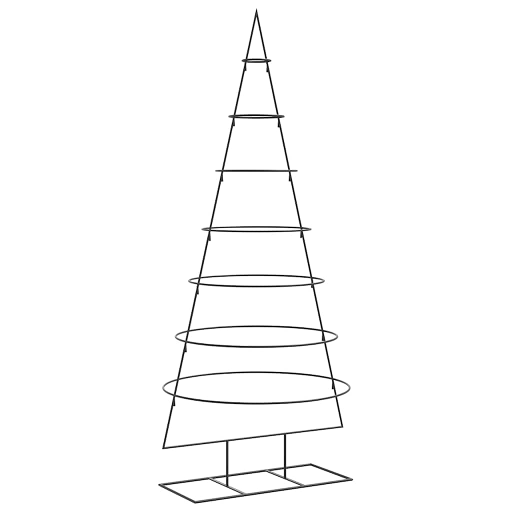 VidaXL Weihnachtsdekoration Weihnachtsbaum 180 cm Metall Schwarz