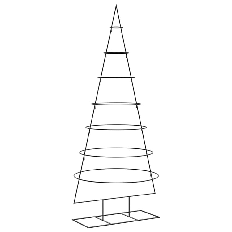 VidaXL Weihnachtsdekoration Weihnachtsbaum 180 cm Metall Schwarz