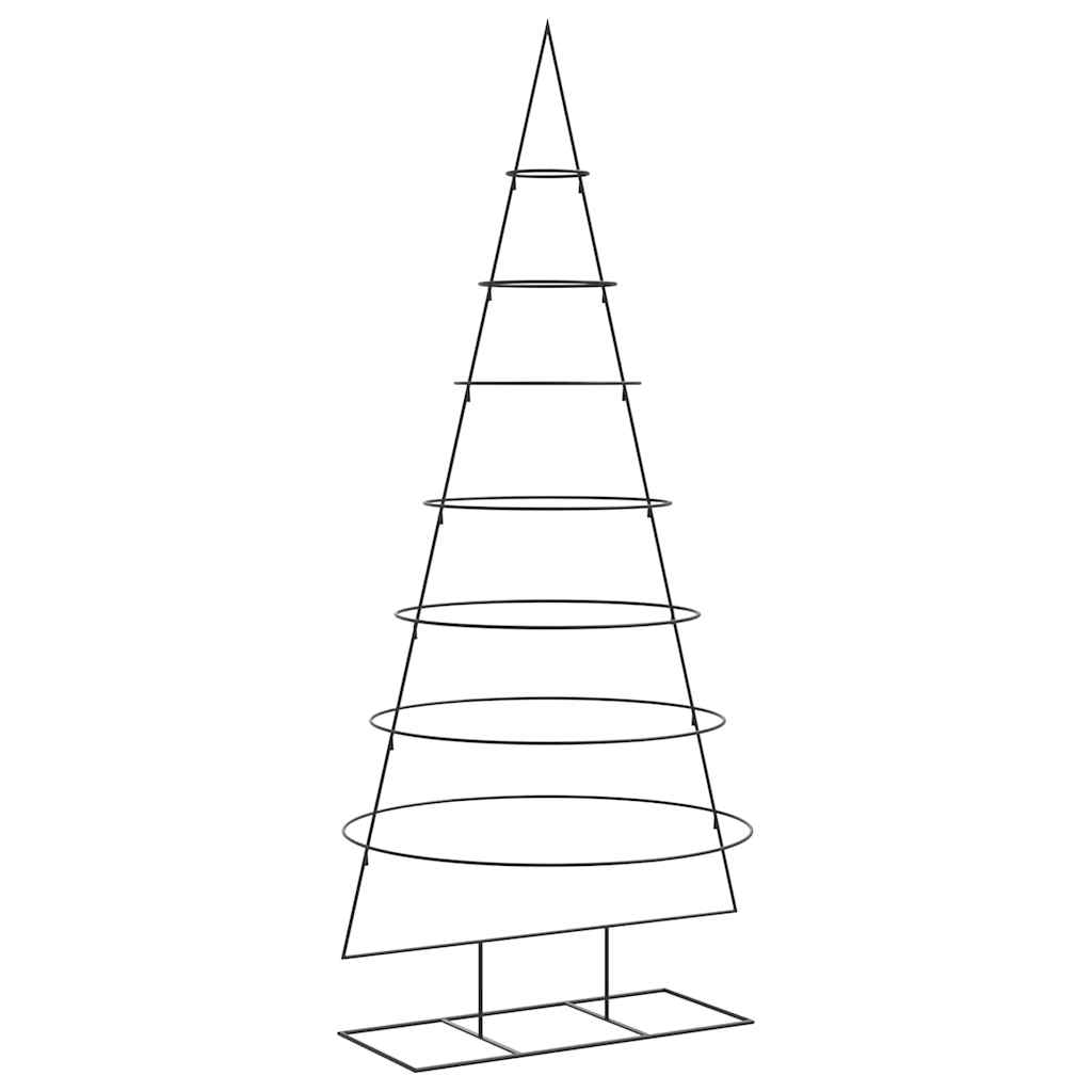 VidaXL Weihnachtsdekoration Weihnachtsbaum 210 cm Metall Schwarz