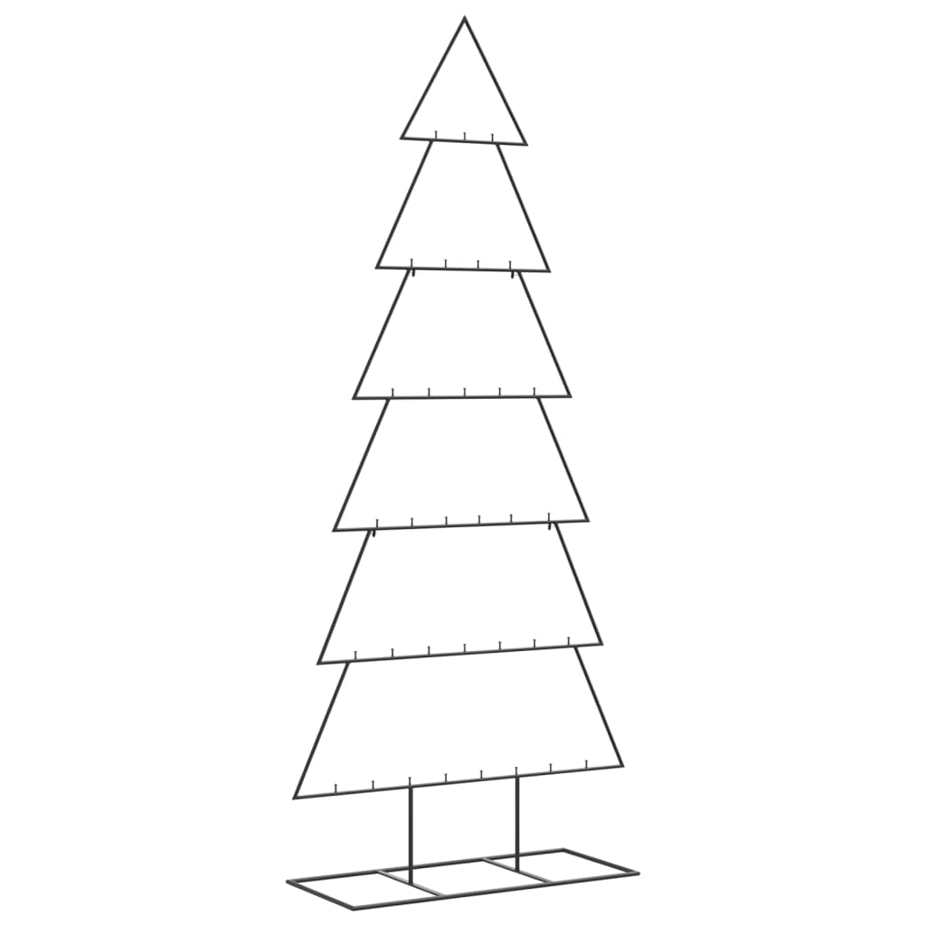 VidaXL Weihnachtsdekoration Weihnachtsbaum 180 cm Metall Schwarz