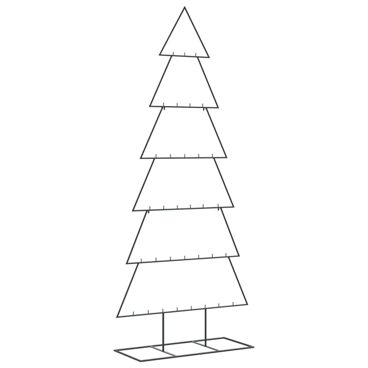 VidaXL Weihnachtsdekoration Weihnachtsbaum 180 cm Metall Schwarz