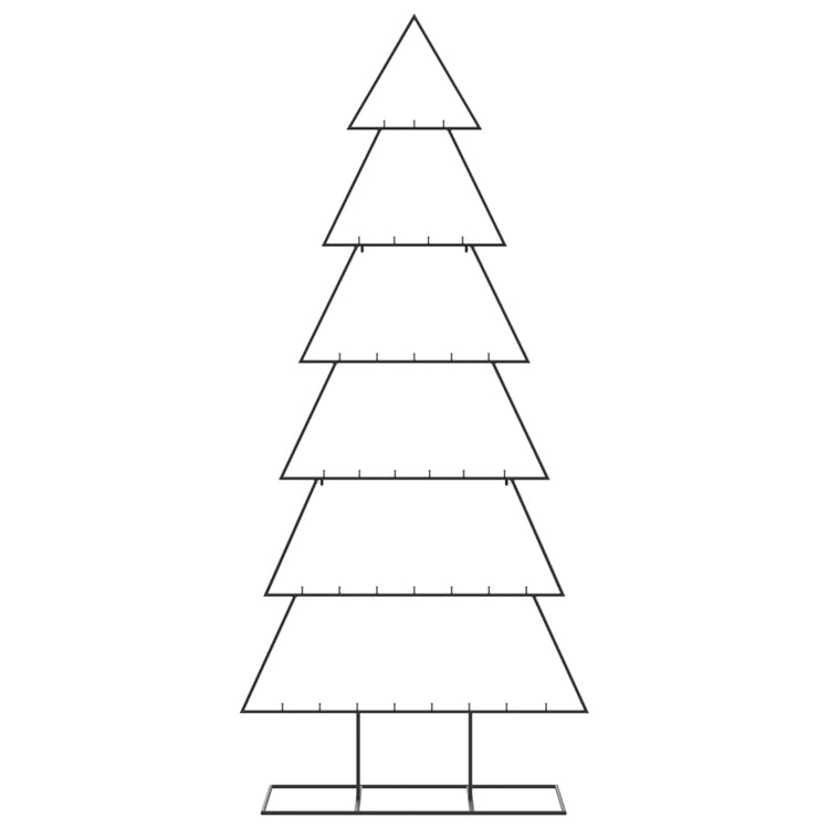 VidaXL Weihnachtsdekoration Weihnachtsbaum 180 cm Metall Schwarz