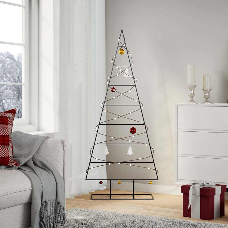 VidaXL Weihnachtsdekoration Weihnachtsbaum 150 cm Metall Schwarz