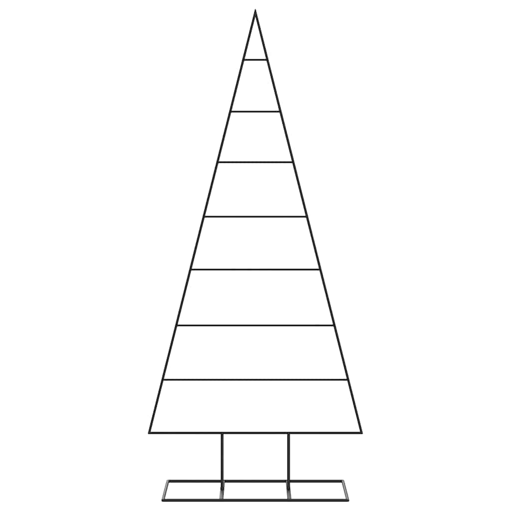 VidaXL Weihnachtsdekoration Weihnachtsbaum 180 cm Metall Schwarz