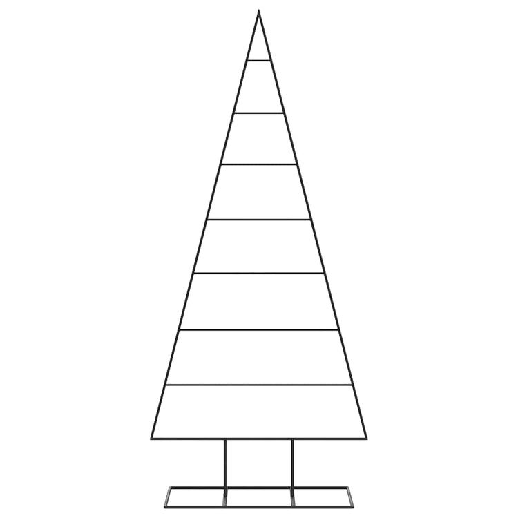 VidaXL Weihnachtsdekoration Weihnachtsbaum 180 cm Metall Schwarz
