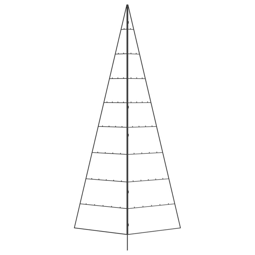 VidaXL Weihnachtsdekoration Weihnachtsbaum 210 cm Metall Schwarz