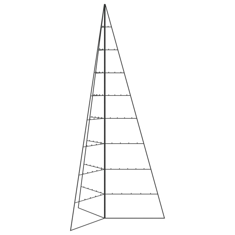 VidaXL Weihnachtsdekoration Weihnachtsbaum 210 cm Metall Schwarz