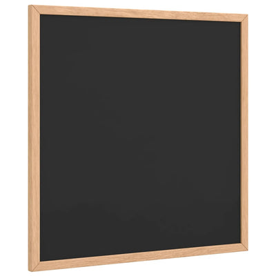 Vidaxx Kreidetafel mit Rahmen aus massivem Kiefernholz 40x40 cm schwarz