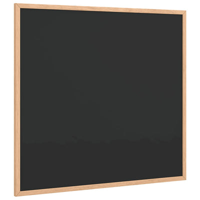 Vidaxx Kreidetafel mit Rahmen aus massivem Kiefernholz schwarz 60x55 cm