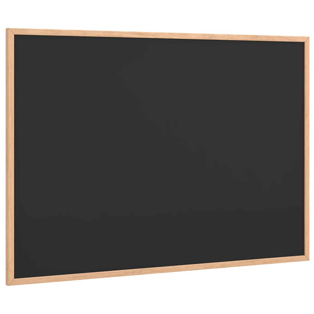 Vidaxx Kreidetafel mit Rahmen aus massivem Kiefernholz schwarz 80x55 cm