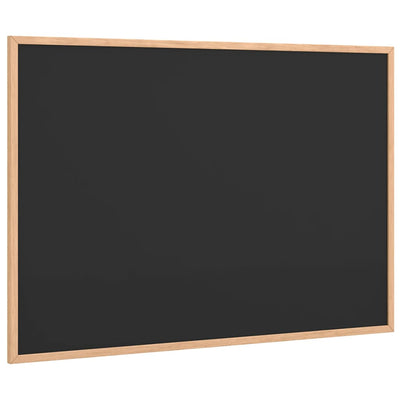 Vidaxx Kreidetafel mit Rahmen aus massivem Kiefernholz schwarz 80x55 cm