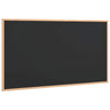 Vidaxx Kreidetafel mit Rahmen aus massivem Kiefernholz schwarz 100x55 cm
