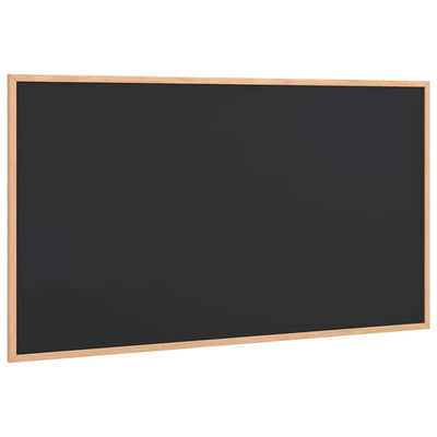 Vidaxx Kreidetafel mit Rahmen aus massivem Kiefernholz schwarz 100x55 cm