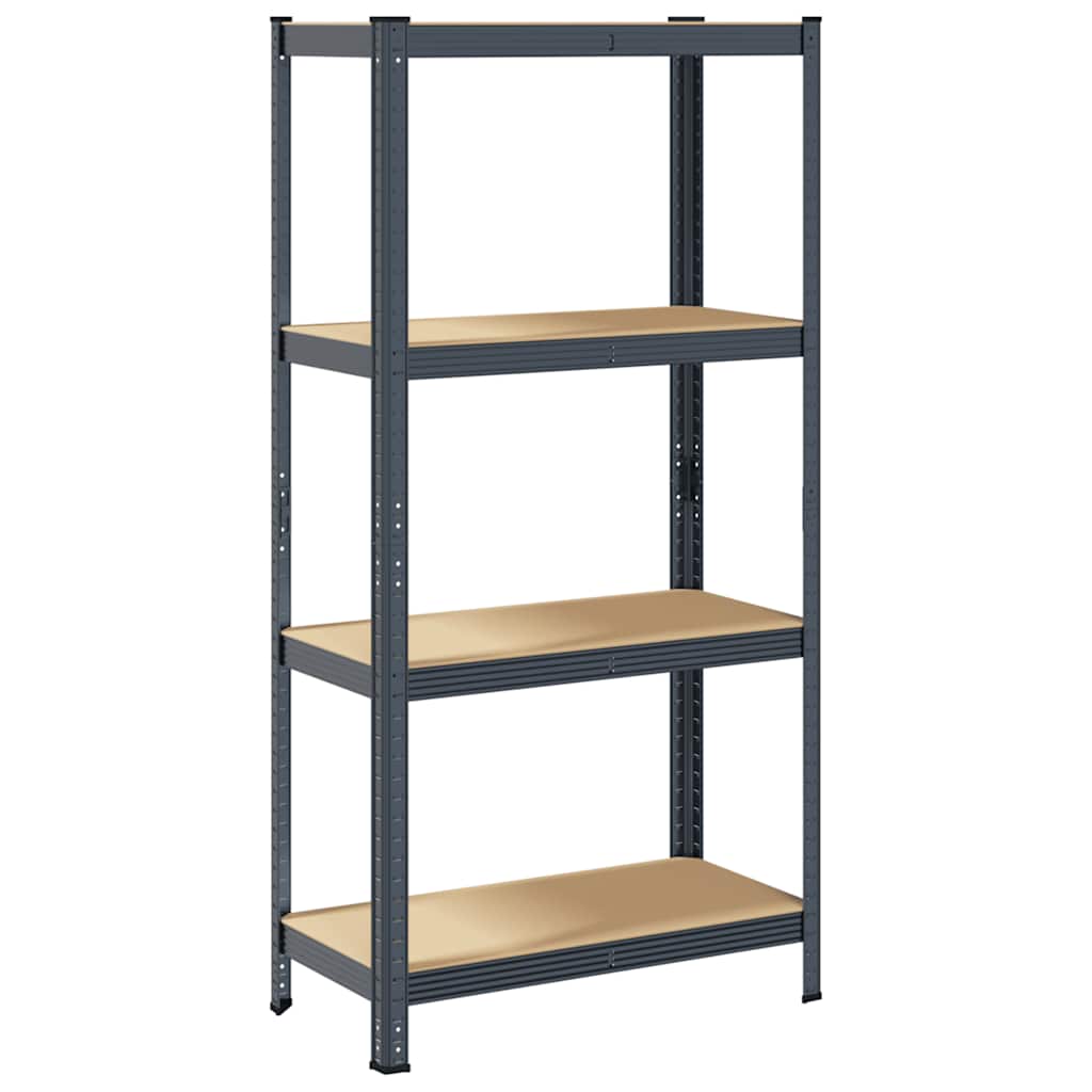VIDAXL-LAGER RACK 4-LAYER-STAHL und PROCTIONED HOLTOR-Anthrazitfarbe