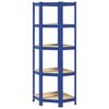 Vidaxl HoeKrek 5-Layer-Stahl und verarbeitetes Holzblau