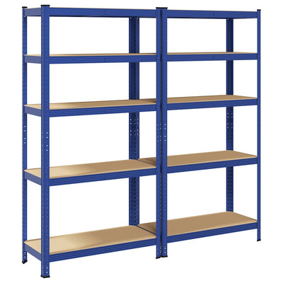 VIDAXL-LAGE-RABE 2 ST 5-LAYER-STAHL UND VERGEBENTES Holzblau