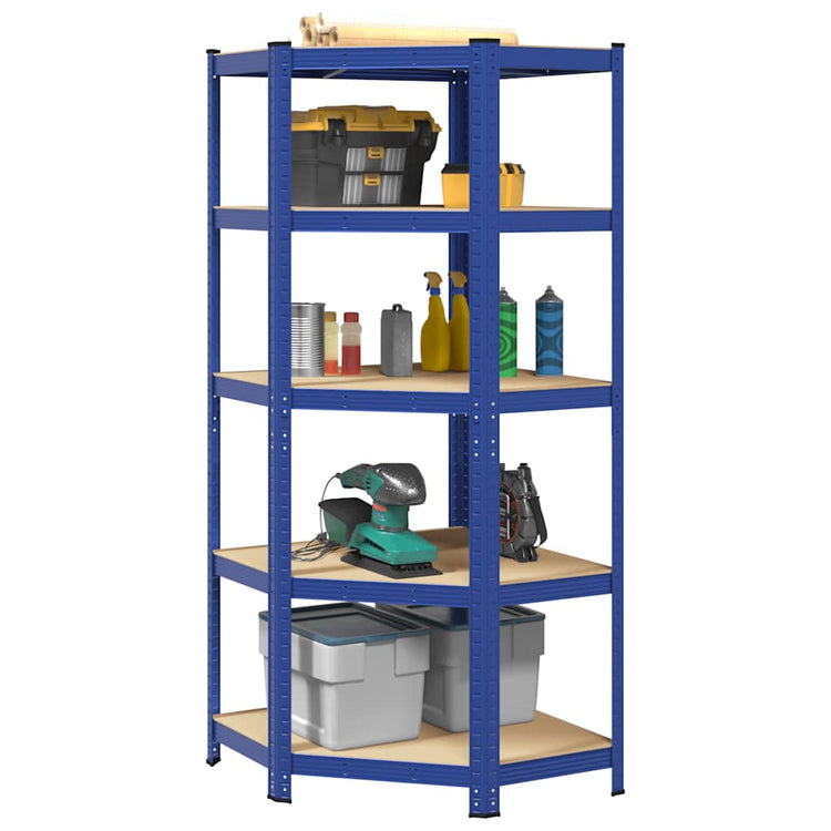 Vidaxl HoeKrek 5-Layer-Stahl und verarbeitetes Holzblau