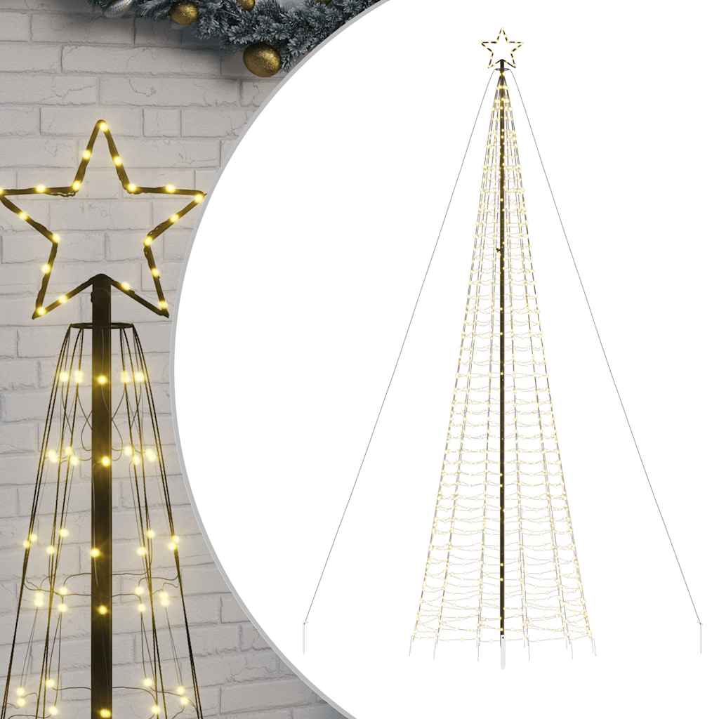 Vidaxl -LED -Weihnachtsbaum mit Spikes 1534 LEDs warmes Weiß 500 cm