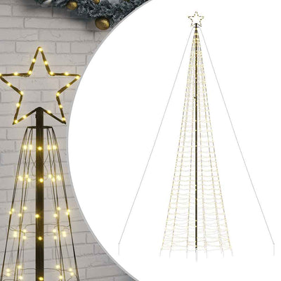 Vidaxl -LED -Weihnachtsbaum mit Spikes 1534 LEDs warmes Weiß 500 cm