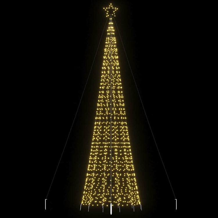 Vidaxl -LED -Weihnachtsbaum mit Spikes 1534 LEDs warmes Weiß 500 cm