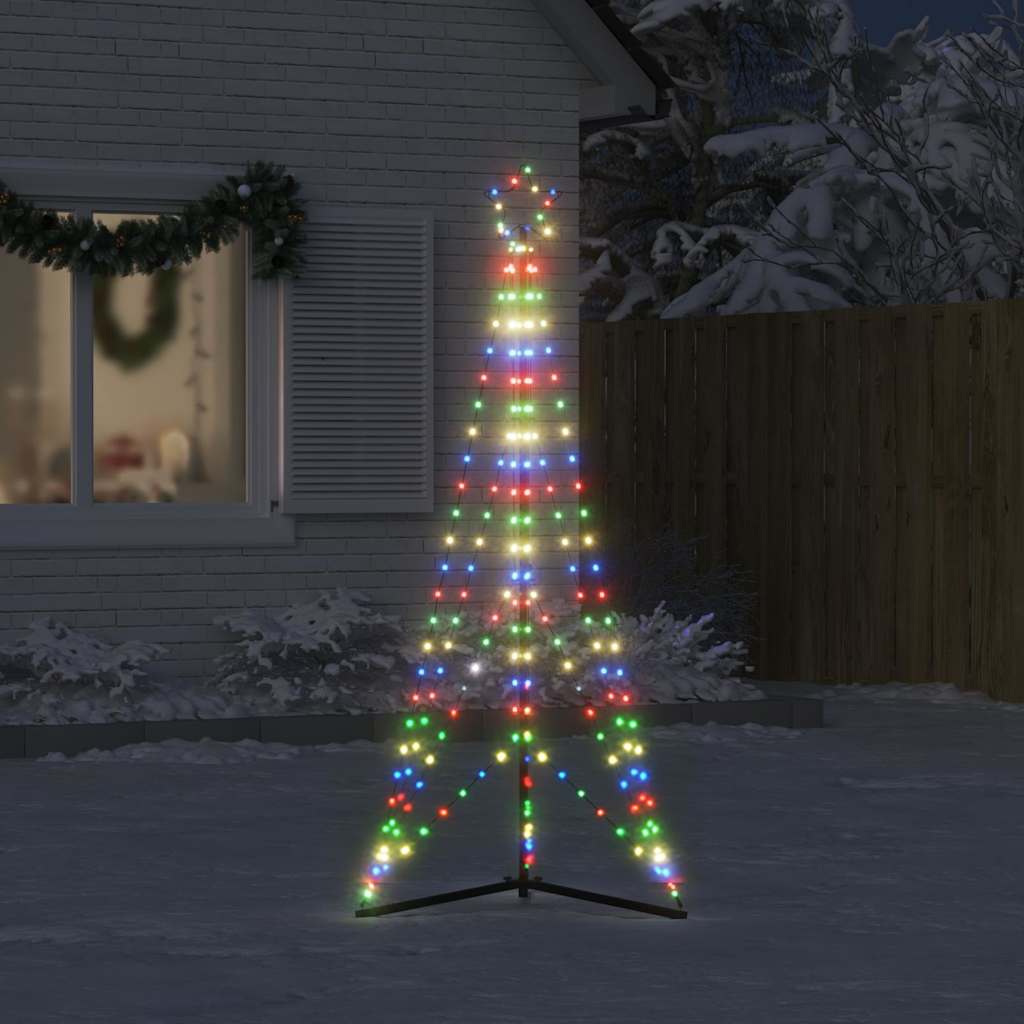 VIDAXL LED Weihnachtsbaum 363 LEDs Bunt 182 cm