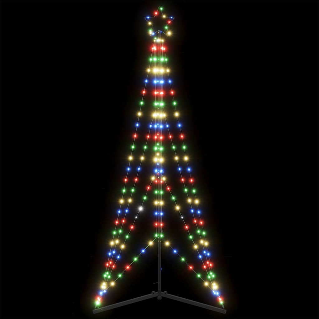 VIDAXL LED Weihnachtsbaum 363 LEDs Bunt 182 cm