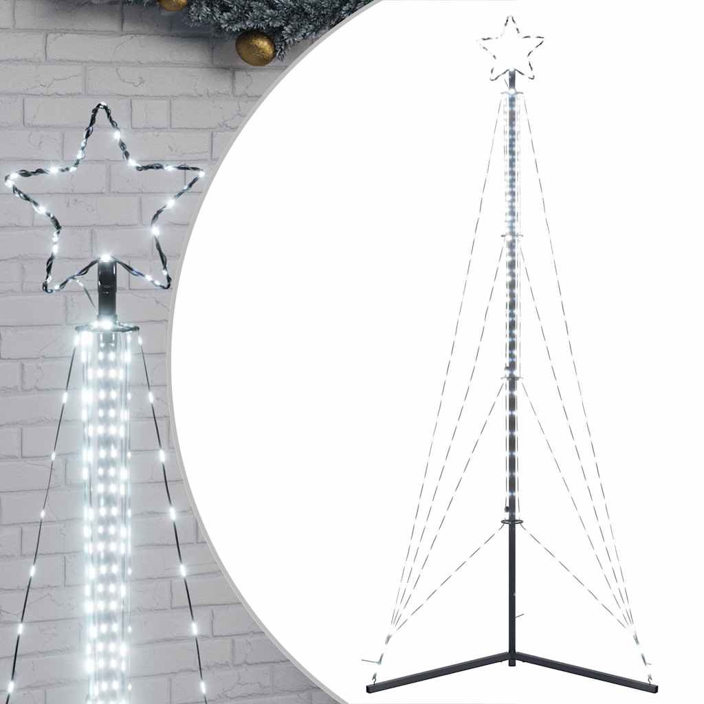 VIDAXL LED Weihnachtsbaum 483 LEDs kalt weiß 240 cm