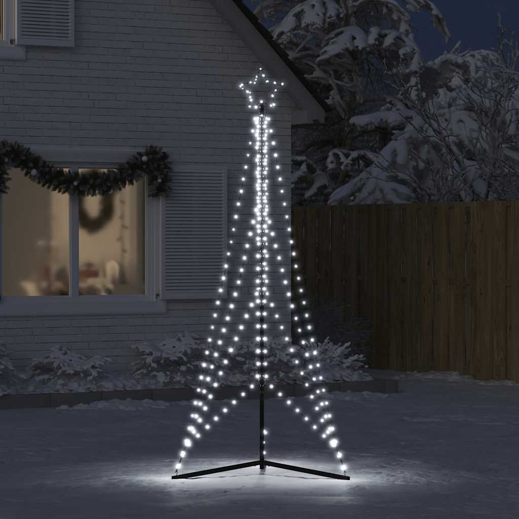 VIDAXL LED Weihnachtsbaum 483 LEDs kalt weiß 240 cm