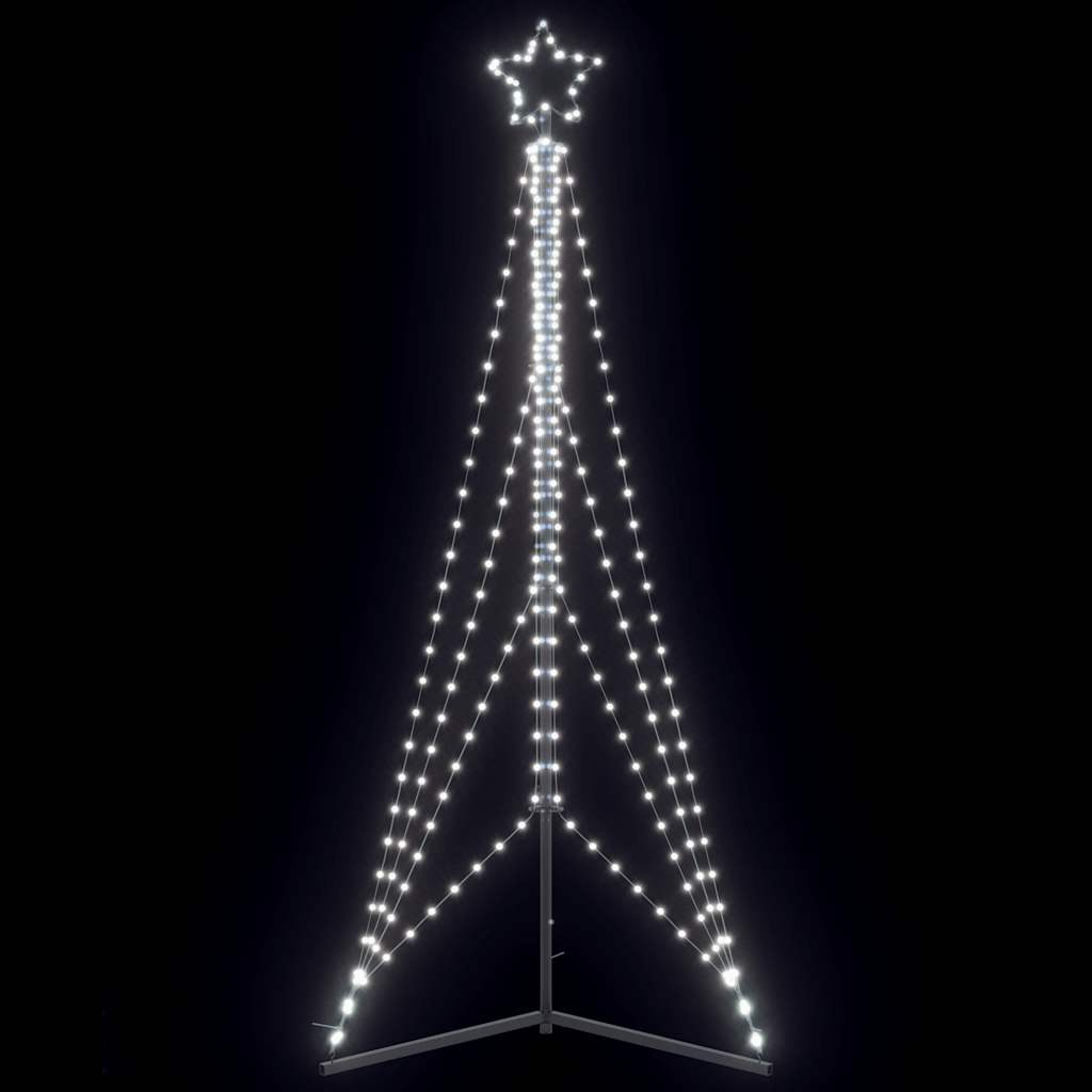 VIDAXL LED Weihnachtsbaum 483 LEDs kalt weiß 240 cm