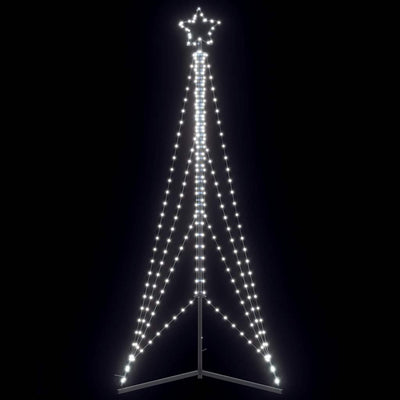 VIDAXL LED Weihnachtsbaum 483 LEDs kalt weiß 240 cm