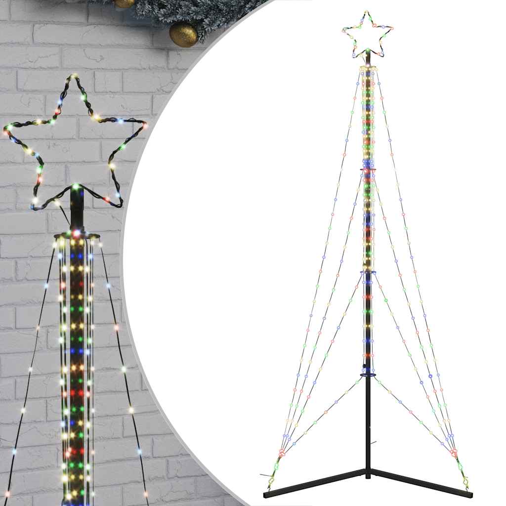 Vidaxl LED Weihnachtsbaum 483 LEDs Bunt 240 cm