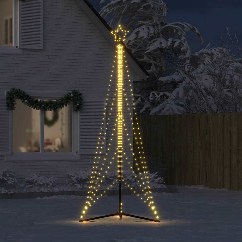 Vidaxl LED Weihnachtsbaum 525 LEDs warmes Weiß 302 cm