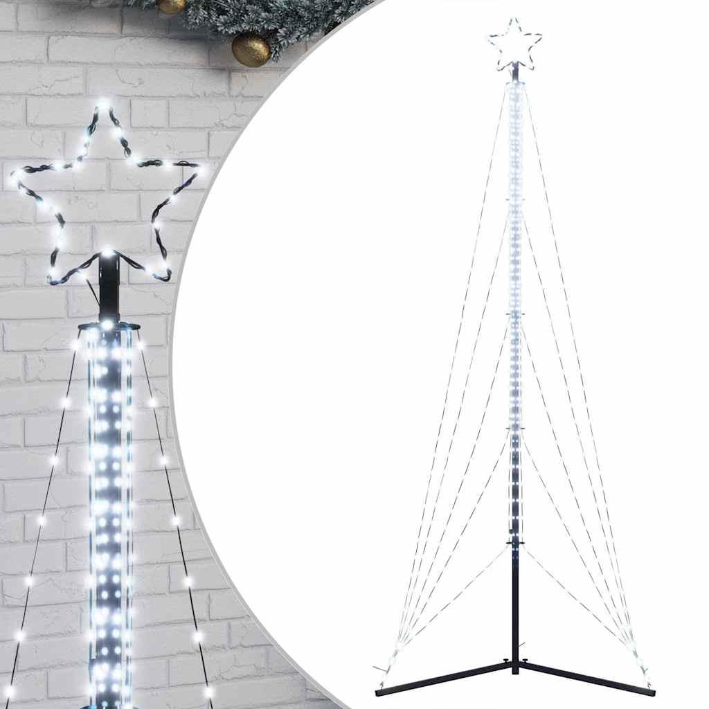 VIDAXL LED Weihnachtsbaum 525 LEDs kalt weiß 302 cm