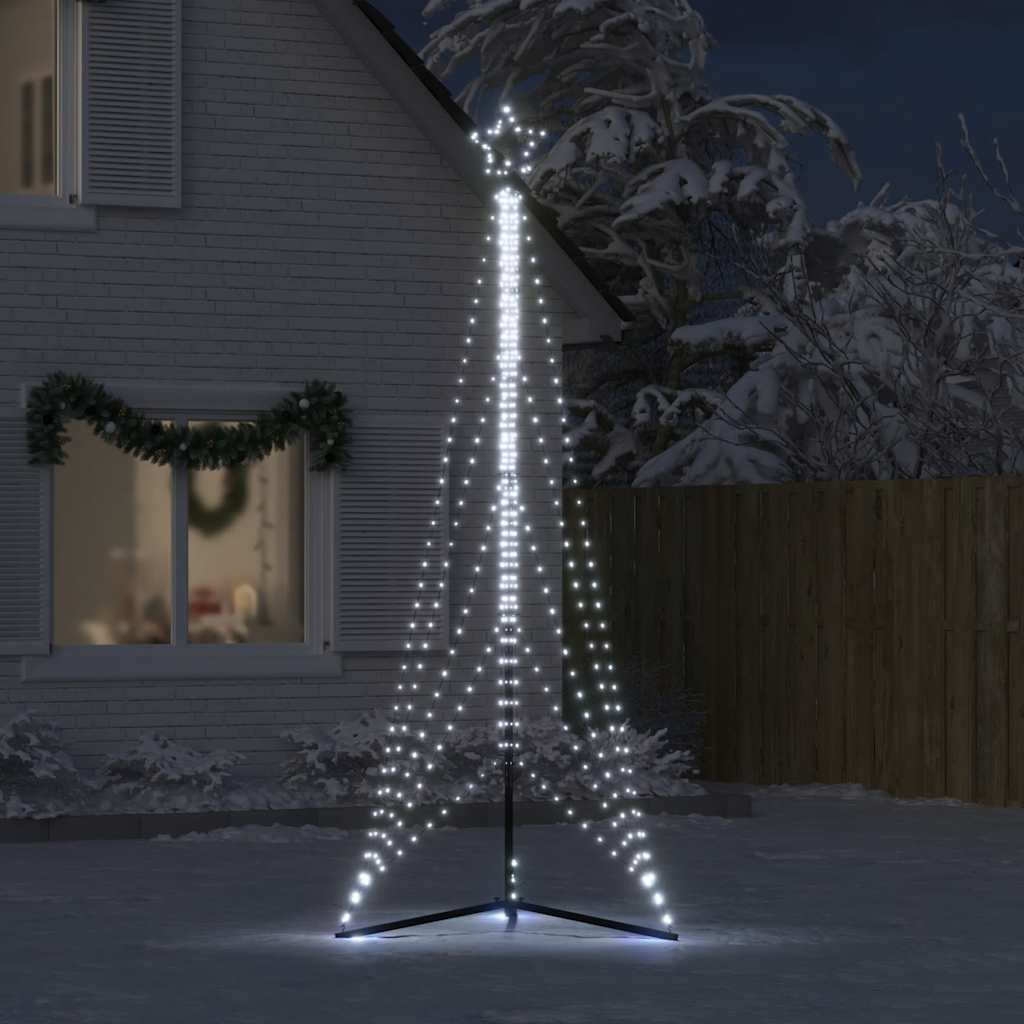 VIDAXL LED Weihnachtsbaum 525 LEDs kalt weiß 302 cm