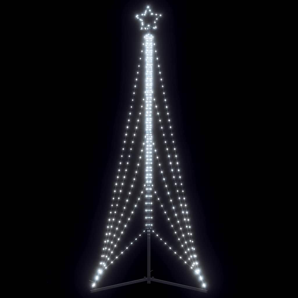 VIDAXL LED Weihnachtsbaum 525 LEDs kalt weiß 302 cm
