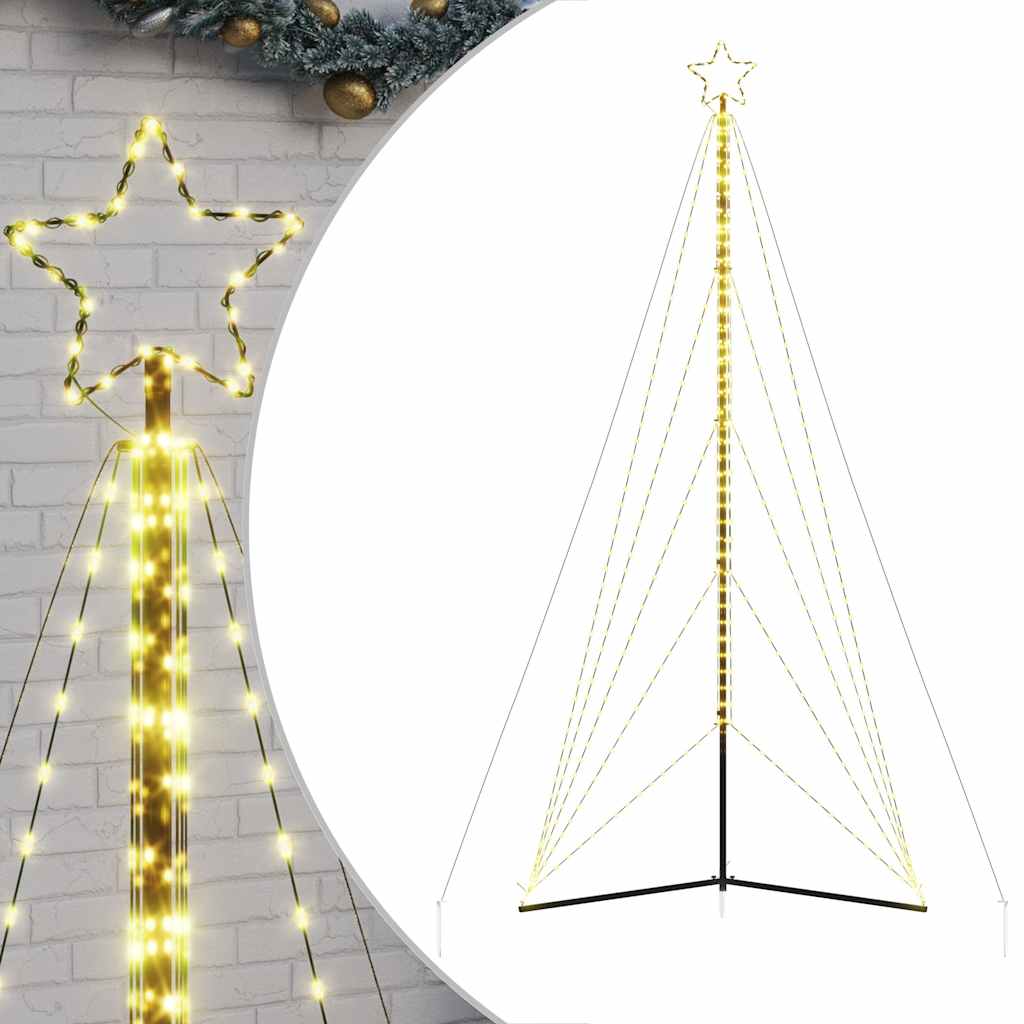 VIDAXL LED Weihnachtsbaum 615 LEDs warmes Weiß 404,5 cm