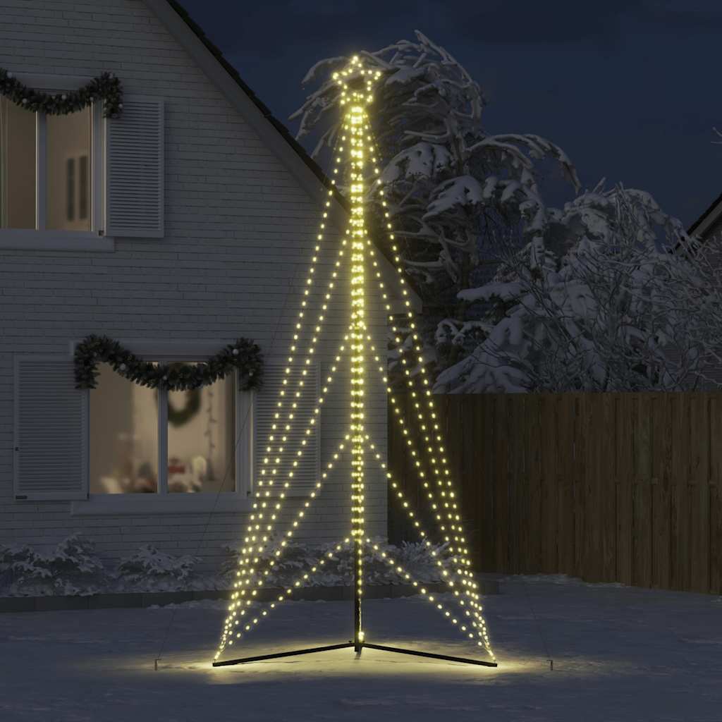 VIDAXL LED Weihnachtsbaum 615 LEDs warmes Weiß 404,5 cm