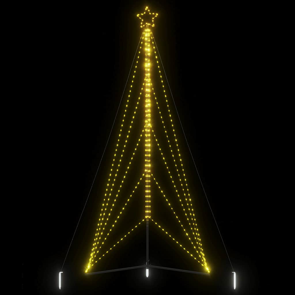 VIDAXL LED Weihnachtsbaum 615 LEDs warmes Weiß 404,5 cm