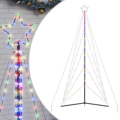 VIDAXL LED Weihnachtsbaum 615 LEDs Bunt 404,5 cm