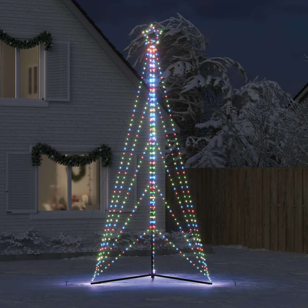 VIDAXL LED Weihnachtsbaum 615 LEDs Bunt 404,5 cm